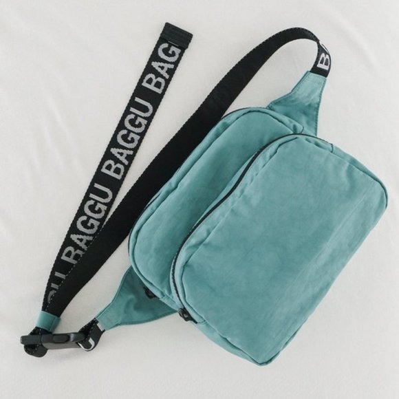 NWT Baggu Fanny Pack - Teal w/ OG Strap - Picture 1 of 8